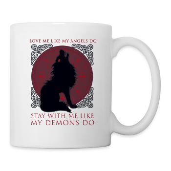 Fenriswolf Fenrir Wolf Demon Gift - Mug - white - Right