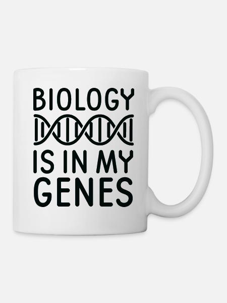 La biologie est dans mes gènes - Mug blanc - blanc