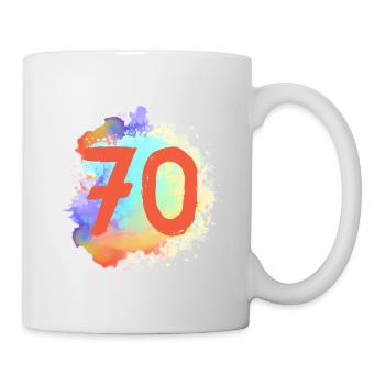 70 Nombre d’objets blob - Mug blanc - blanc - Droite