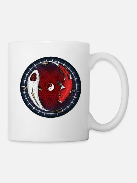 Koi Fisch - Tasse - Weiß