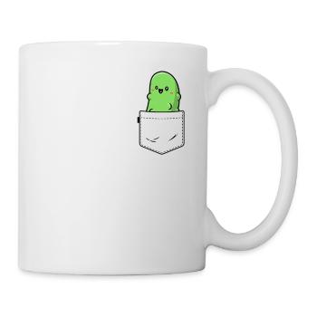Pocket Pickle Funny Vegetable Cucumber Vegan - Mug - white - Right