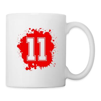 11 nombre de taches - Mug blanc - blanc - Droite