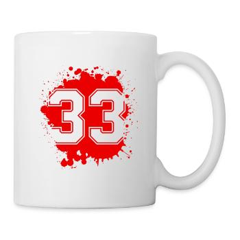 33 nombre de taches - Mug blanc - blanc - Droite