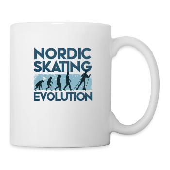 Nordic Skating Evolution - Tasse - Weiß - Rechts
