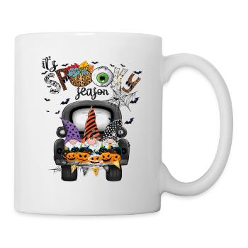 It's Spooky Season Gnomes Truck Halloween - Tasse - Weiß - Rechts