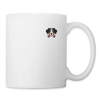 Chien de sennenhund bernois dans la poche thoracique - Mug blanc - blanc - Droite