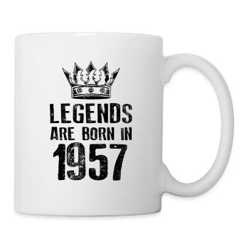 1957 legends born in - Mug - white - Right