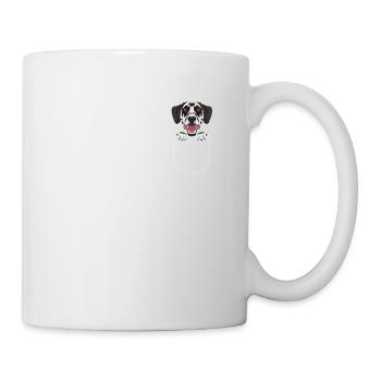 Dalmatians in the chest pocket - Mug - white - Right