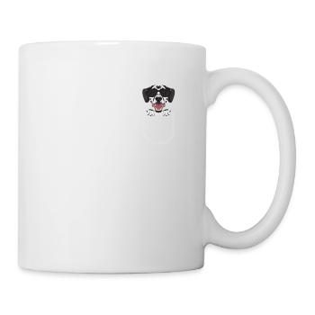 Dalmatien dans la poche thoracique - Mug blanc - blanc - Droite