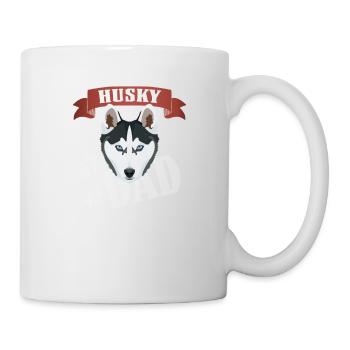 Papa husky, papa chien - Mug blanc - blanc - Droite