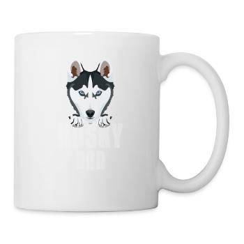 Papa husky, papa chien - Mug blanc - blanc - Droite