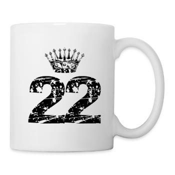 22 couronnes nombre - Mug blanc - blanc - Droite
