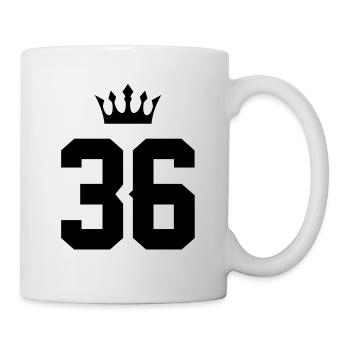 36 Number crown - Mug - white - Right