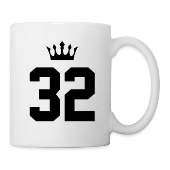 32 Number crown - Mug - white - Right