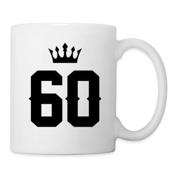 60 couronnes nombre - Mug blanc - blanc - Droite