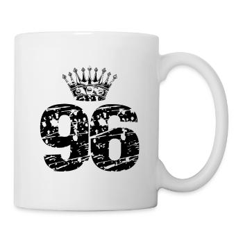 96 Couronne - Mug blanc - blanc - Droite