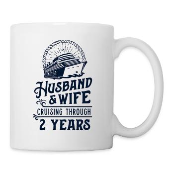 Mari et femme Partenaires de croisière 2 ans 2ème - Mug blanc - blanc - Droite