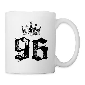 96 Couronne numérique - Mug blanc - blanc - Droite