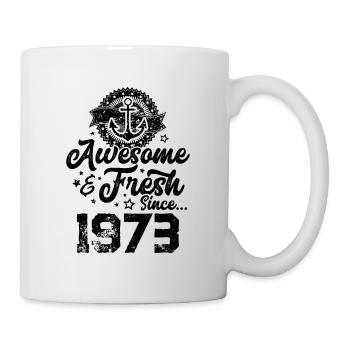 1973 awesome fresh - Tasse - Weiß - Rechts