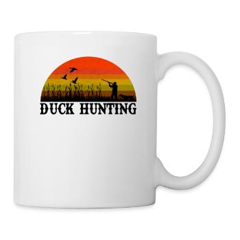 CHASSE AU CANARD Chasse au canard Cadeau rétro - Mug blanc - blanc - Droite