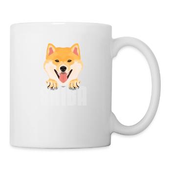 Shiba Inu souriant - Mug blanc - blanc - Droite