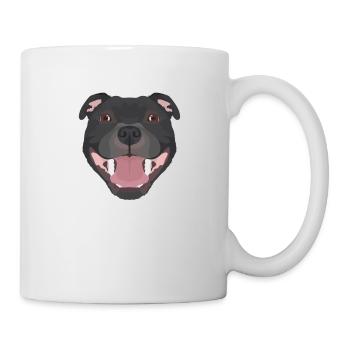 Staffordshire Bull Terrier souriant - Mug blanc - blanc - Droite