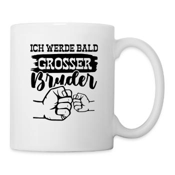 Ich werde grosser Bruder - Tasse - Weiß - Rechts