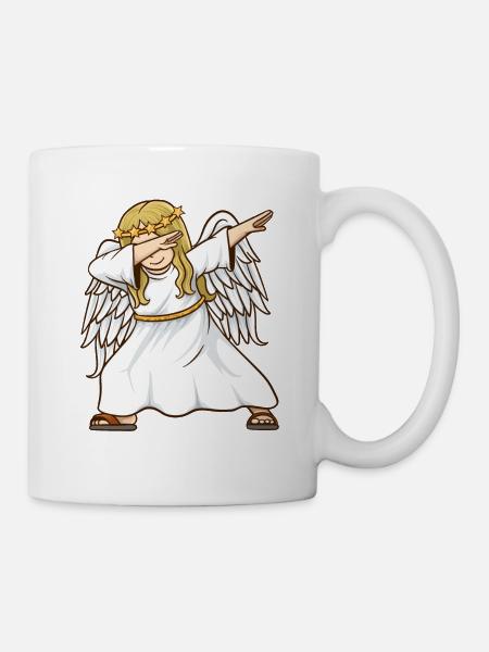 Christkind Christkind und Weihnachtsmann - Tasse - Weiß