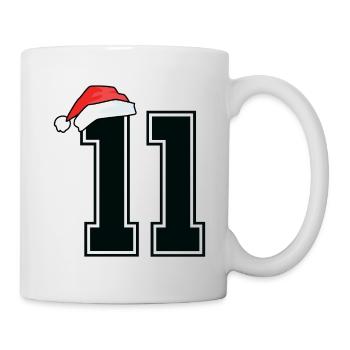 11 Numéro Noël - Mug blanc - blanc - Droite