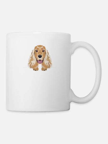 Smiling English Cocker Spaniel - Mug - white