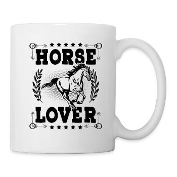 Horse Lover - Tasse - Weiß - Rechts