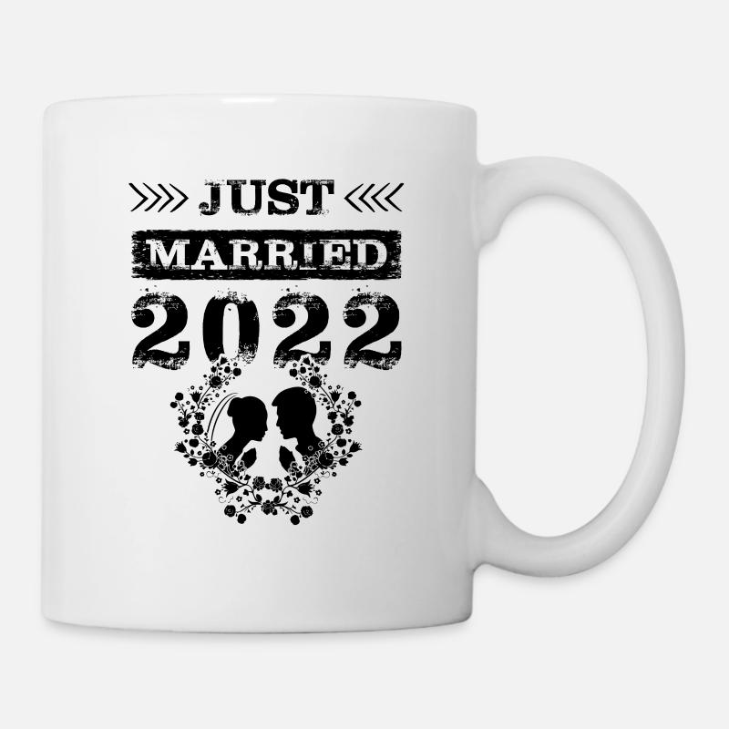 Juste marié 2022 - Mug blanc - blanc