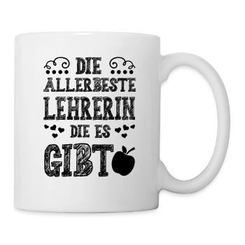 Allerbeste Lehrerin - Tasse - Weiß - Rechts
