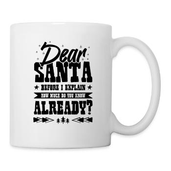 Dear Santa - Mug - white - Right