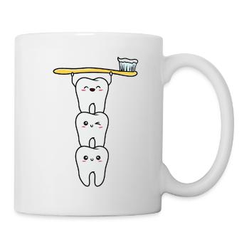 Dental Assistant Dentist Orthodontics Tooth - Mug - white - Right