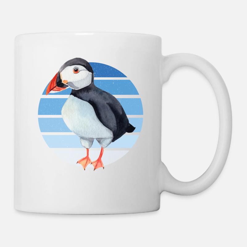 Papageitaucher Puffin Papagei Lunde Vogel Geschenk - Tasse - Weiß
