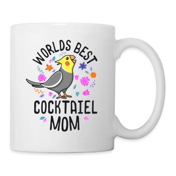 Meilleur Cockatiel Maman Femmes Filles Criant - Mug blanc - blanc - Droite