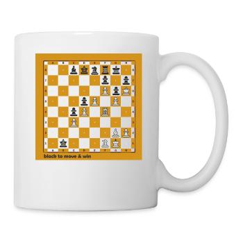Championnat du monde d'échecs - Mug blanc - blanc - Droite