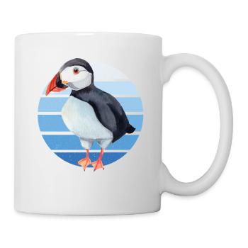 Puffin Parrot Lunde Bird Gift - Mug - white - Right