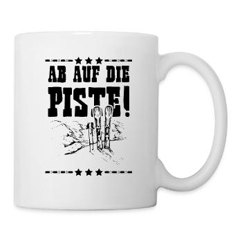 ab auf die piste - Tasse - Weiß - Rechts