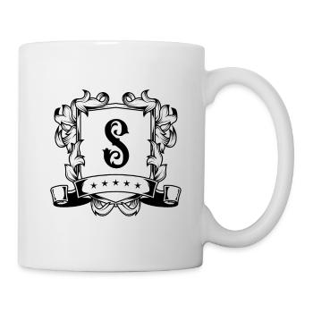 S letter coat of arms - Mug - white - Right
