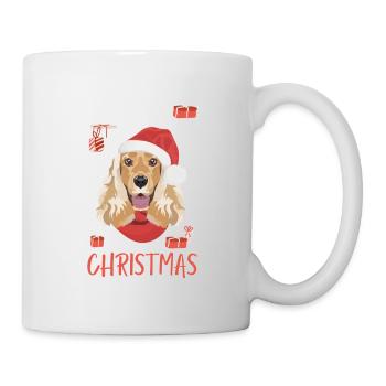 Deutsch Cocker Épagneul Noël - Mug blanc - blanc - Droite