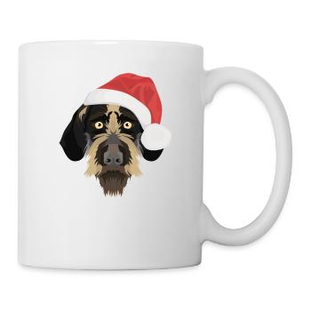 German Wirehair Christmas - Mug - white - Right