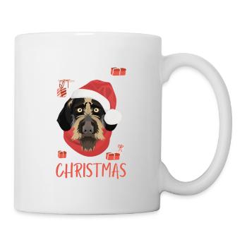 German Wirehair Christmas - Mug - white - Right