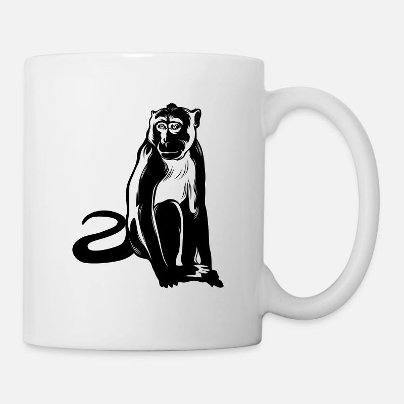 Singe Singe Animal - Mug blanc - blanc