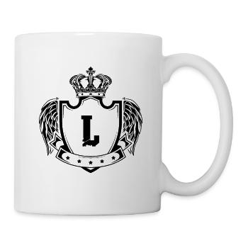 L Letter Coat of Arms - Mug - white - Right