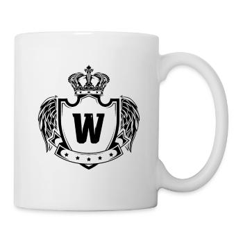 Armoiries de la lettre W - Mug blanc - blanc - Droite