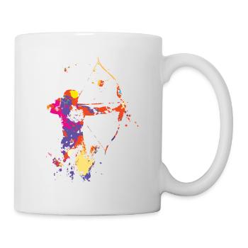 Bogenschießen - Tasse - Weiß - Rechts