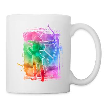 Bogenschießen - Tasse - Weiß - Rechts