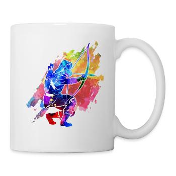 Bogenschießen - Tasse - Weiß - Rechts